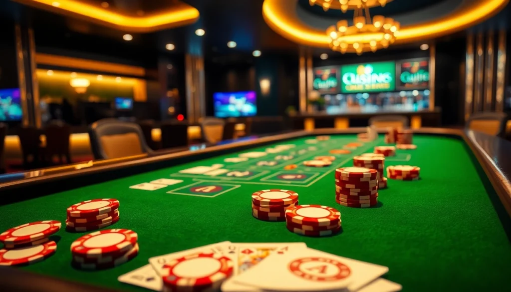 Découvrez les options de jeu dans un nouveau casino en ligne fiable sur un élégant tableau de jeu.