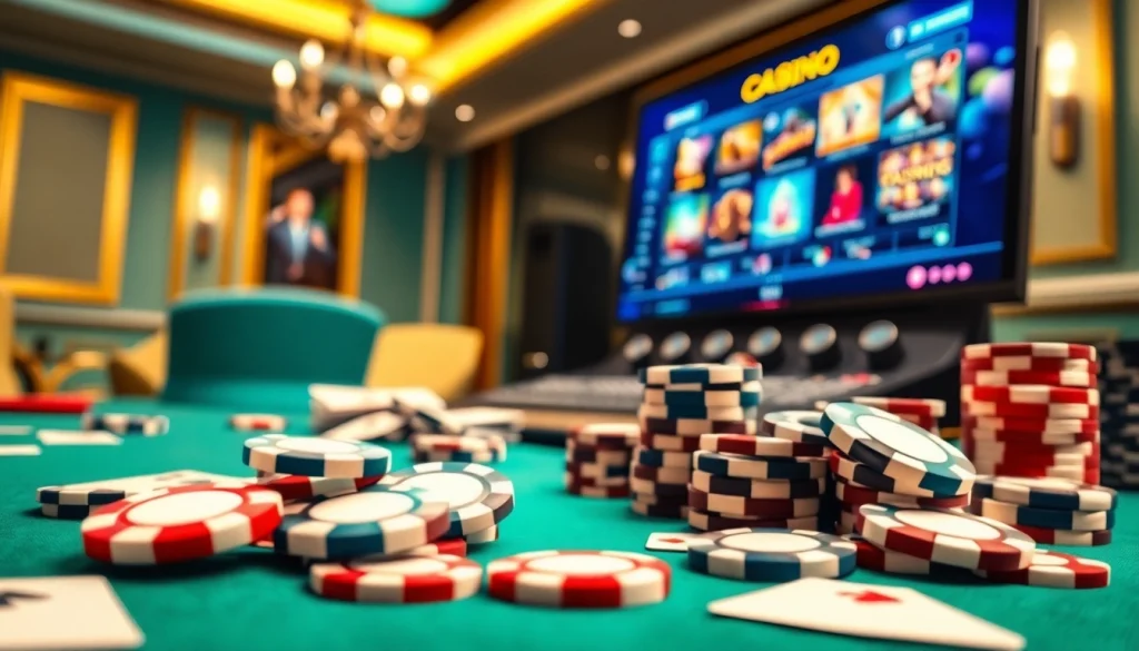 Jouer à casino en ligne belgique avec une ambiance élégante et des éléments de jeu captivants.