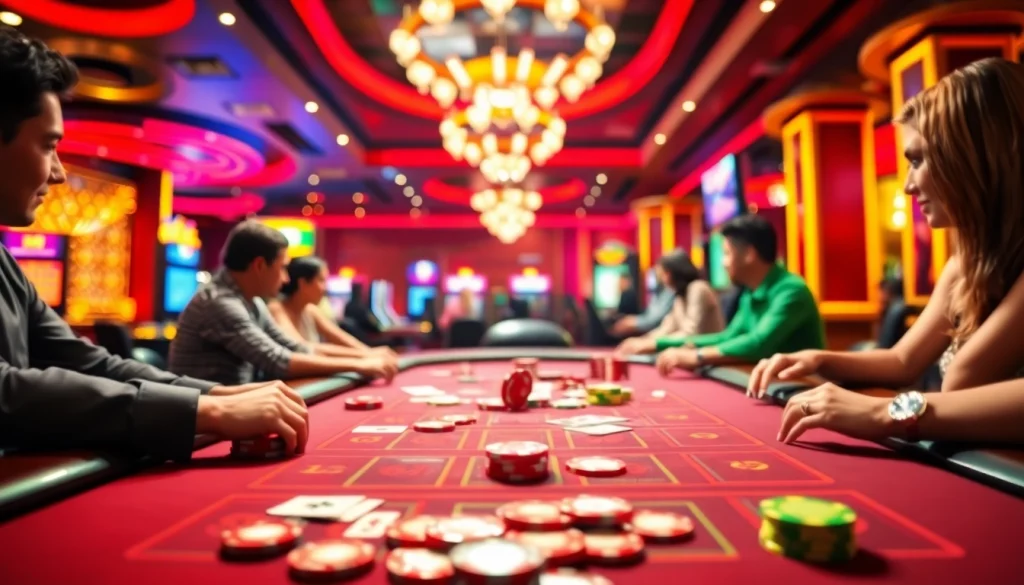 Jouer à casino en ligne fiable avec des jetons colorés et une ambiance de jeu excitante.