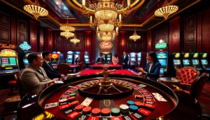 High-stakes roulette action at https://f8bet.ventures/ with vibrant casino ambiance and playing chips.