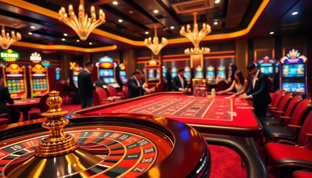 Experience thrilling gameplay at 68VIP.COM, where players enjoy vibrant casino action with poker chips and roulette.